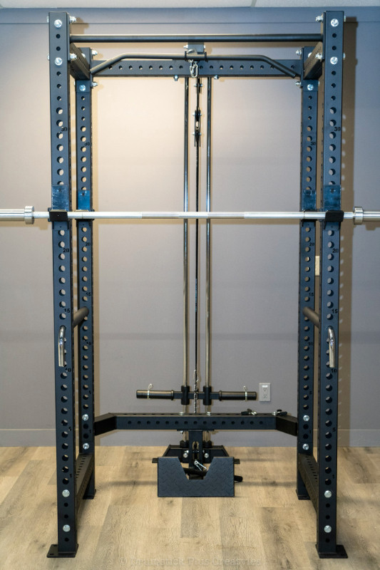 NEW! SQUAT RACK WITH LAT PULL-DOWN AND LOW ROW ATTACHMENT in Exercise Equipment in City of Toronto