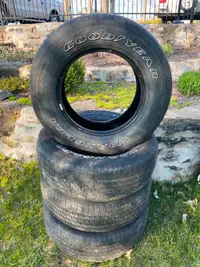 Set of 4 Goodyear Wrangler All Season Tires/275 65 18 - REDUCED