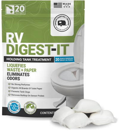 Brand new, factory-sealed Unique RV Digest-It Drop-In Pods. This is the ultimate "no-mess" solution...