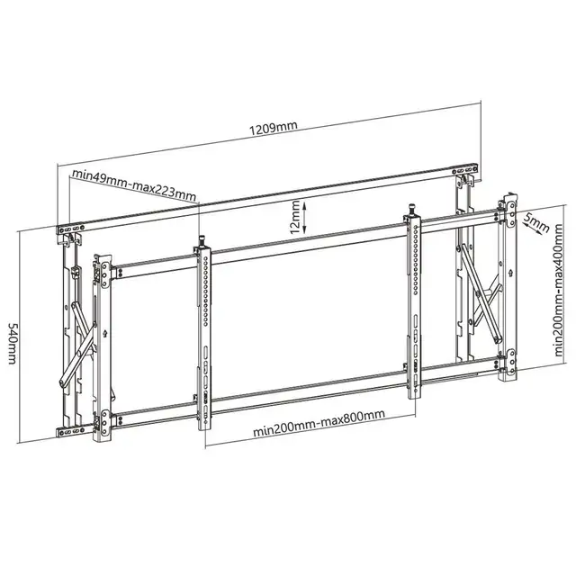 Super Slim Video Wall TV Mount Bracket For 55 To 60 Inch Display in Video & TV Accessories in City of Toronto - Image 3