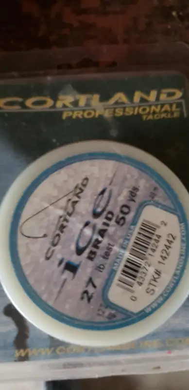 Cortland ice braid 27lb 60yrds in Fishing, Camping & Outdoors in Norfolk County - Image 2