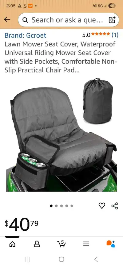 BN Lawnmower seat covers , View more