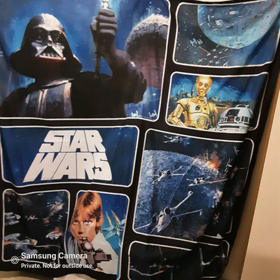 Vintage Star Wars Lucasfilm Wall Art Curtain, pre disney, View more