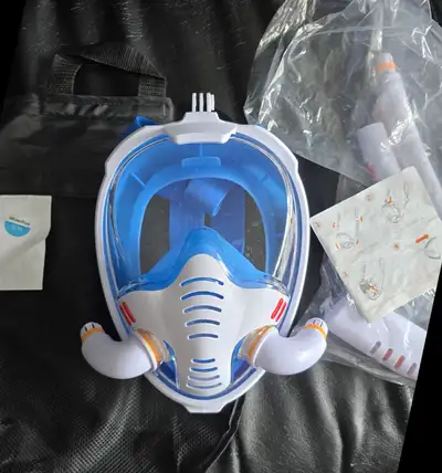 Full Face Snorkel Mask - with 180 Degree Panoramic, View more