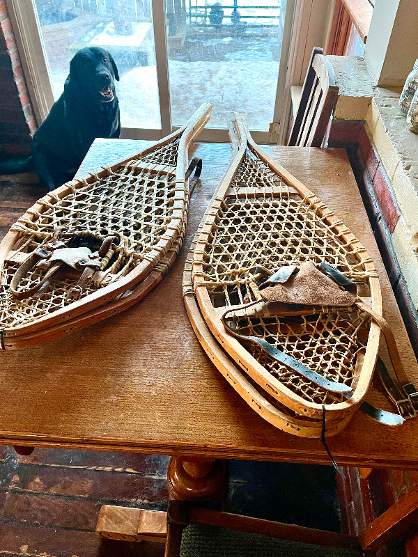 SNOWSHOES ,(2 -PAIRS)  Ready to use or for decoration 14”x 42” in Hobbies & Crafts in Peterborough - Image 3