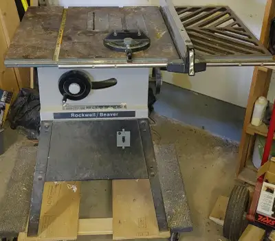 Rockwell Beaver Table Saw with Dado Set and molding set, View more