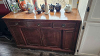 Buffet table with drawer and doors 