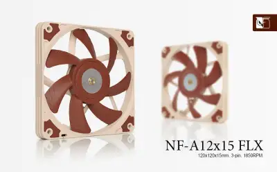 Noctua Case Fan,  NF-A12x15 FLX Premium Quiet Fan, View more