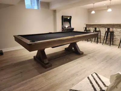Brand New Legacy Pool Table 7ft–9ft + Dining Top, View more