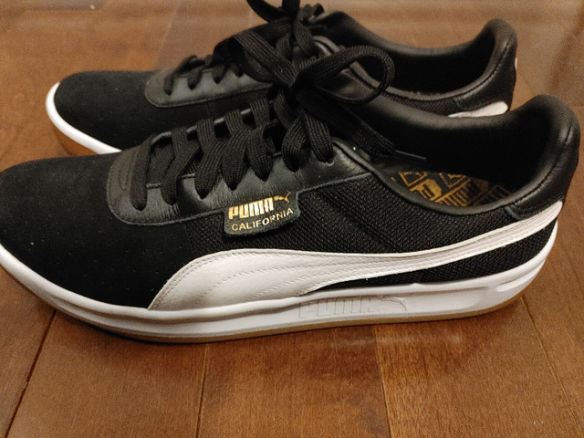 CLASSIC PUMA CALIFORNIA CASUAL SNEAKERS LEATHER BLACK SIZE 12 in Men's Shoes in Mississauga / Peel Region