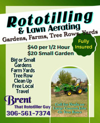 Rototilling and Lawn Aerating 