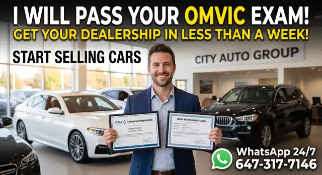 OMVIC CAR DEALERSHIP LICENSE SELL CARS LEGALLY THIS WEEK?