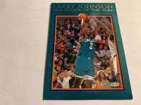 1992-93 FLEER BASKETBALL LARRY JOHNSON NBA ROOKIE OF THE YEAR #4