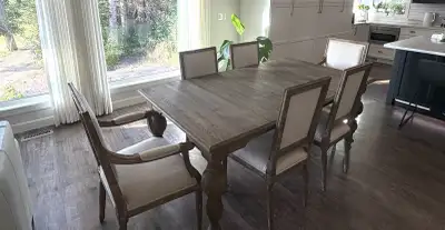 wood table and chairs , View more