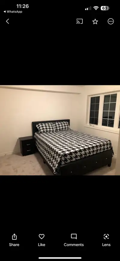 One Private furnished room for rent in Oshawa, Main intersection is Britania/ Simcoe, very close to...