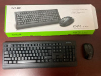 DeLUX K6010 Keyboard and M107 Mouse (Black)