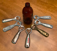Vintage Beer Bottle Openers, Stubbie Bottle, Advertising