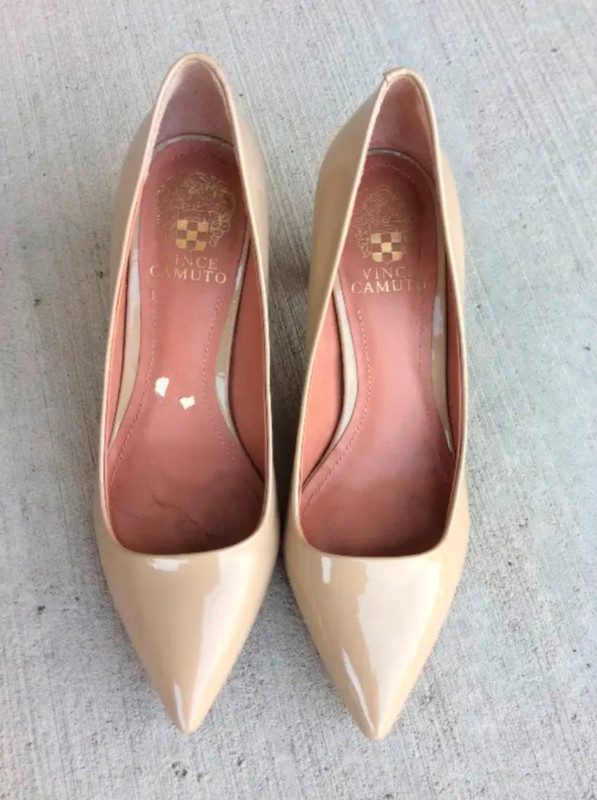 Vince Camuto Nude Heels - Size 7 in Women's - Shoes in Barrie