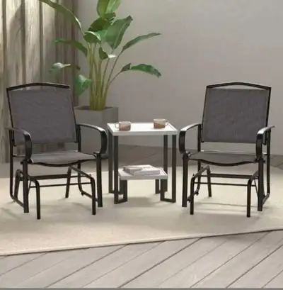 AmazonBasics Patio Sling Glider Set, View more