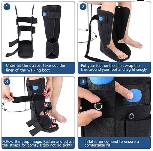 Tall Inflatable Walking Boot, Fracture, Ortho dans Santé et besoins spéciaux  à Ville de Montréal - Image 3