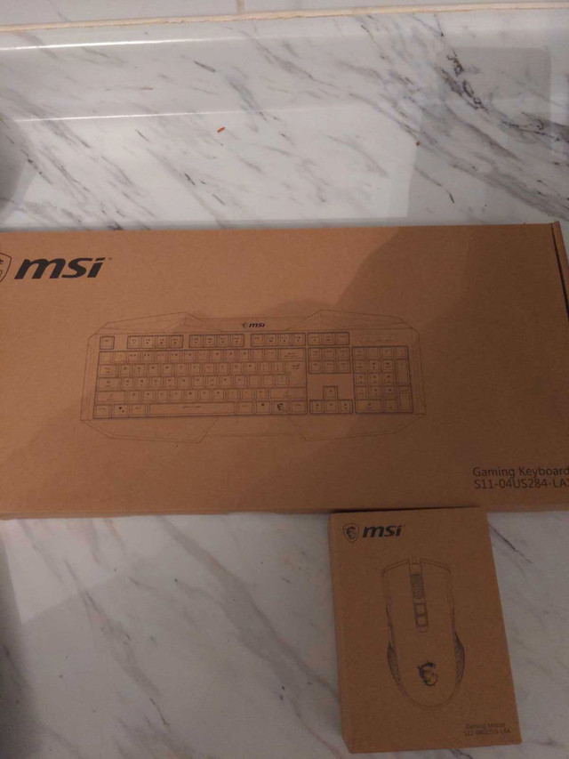 MSI gaming keyboard and mouse. Not rgb in Mice, Keyboards & Webcams in Windsor Region