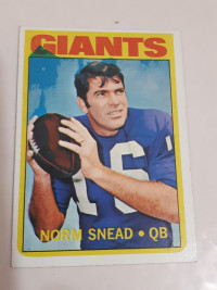 1972 Topps Football Norm Snead Card #118