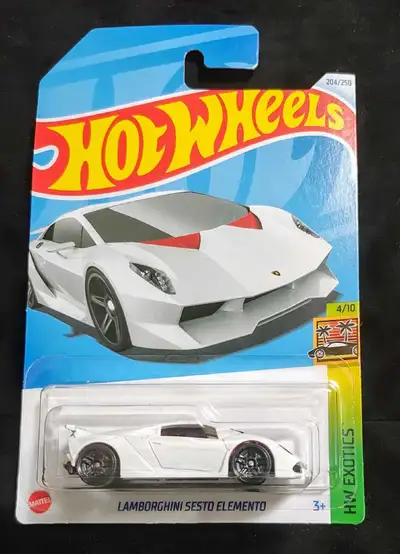 ATTENTION HOT WHEELS COLLECTORS!!! Lamborghini Sesto Elemento (White and Red) - $6 or open to Trades...
