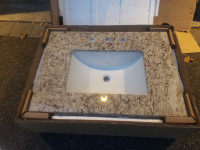 granite countertop with sink