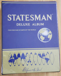 STATESMAN DELUXE STAMP ALBUM - 25x31x8 cm - NO STAMPS