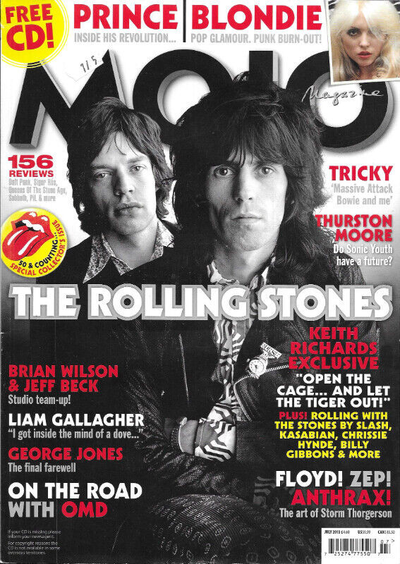 MOJO MAGAZINE July 2013 Iss #236 - Mick Jagger & Keith Richards dans Magazines  à Ottawa