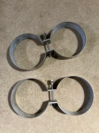 Bands for 7" (e.g. LP85) double scuba tanks