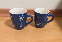 Two Snowflake Mugs 