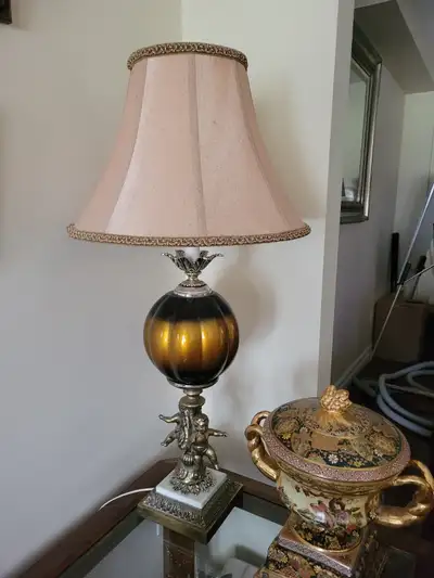 Pair of vintage antique table Lamps, View more