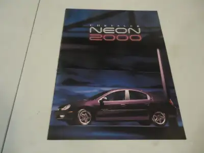 2000 Chrysler Neon Sales Brochure. New. Can Mail in Canada, View more
