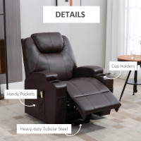 Power Lift Chair for Elderly, PU Leather Recliner Sofa Chair wit