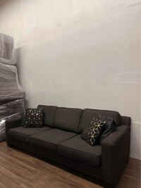 Premium Urban Barn Grey Couch 3 Seater Sofa Free Delivery