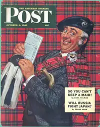 Scottish-Themed Cover Page for the Saturday Evening Post, 1943