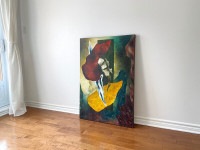 Peinture acrylique, Oeuvre d'art abstraite, Toile de 30 x 45 po