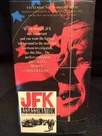 VHS Jim Garrisons tapes Kennedy Assassination Video movie 