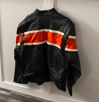 Men’s leather riding jacket