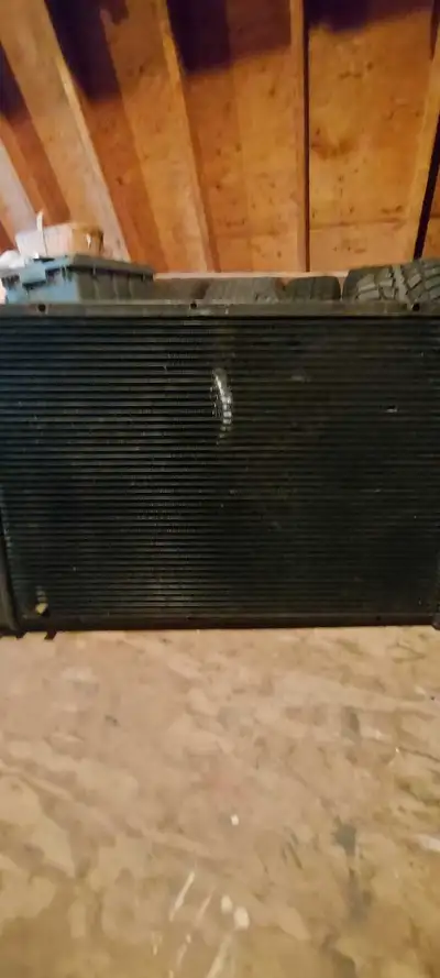 Stock 2 core Radiator, came out of C-10 ,,did not leak when removed worked as it should , good for 3...