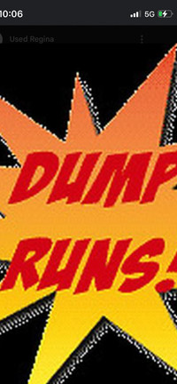 Offering dump runs for cheap