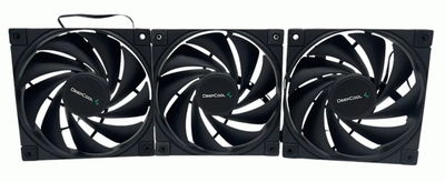 3 x DeepCool Liquid Cooler Performance Fans 120mm Black -  New, View more