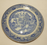 Vintage Aynsley blue willow plate