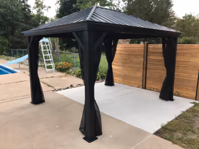 WINDSOR ESSEX COUNTY HARDTOP SOJAG GAZEBO 10 x 10 , 10’ x 10’ , 10 FT x 10 FT, 10 FEET x 10 FEET DON...