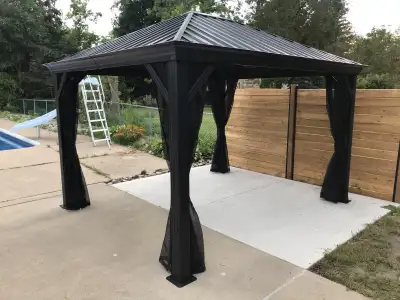 WINDSOR ESSEX COUNTY HARDTOP SOJAG GAZEBO ASSEMBLY 10 FEET x 10, View more