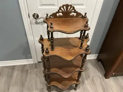 Antique shelf stand, View more