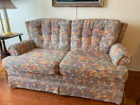 Loveseat and high back chair