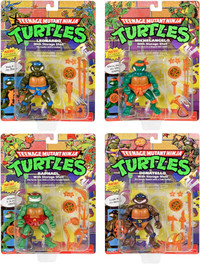 NEW MISB Playmates Storage Shell Ninja Turtles Reissue Set of 4