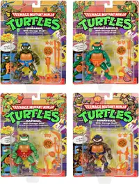 NEW MISB Playmates Storage Shell Ninja Turtles Reissue Set of 4